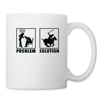 Polo Horseback Game Polo Players Statement - Tasse - Weiß - Rechts