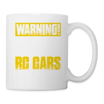 Warning! May Spontaneously Talk About RC Cars - Tasse - Weiß - Rechts