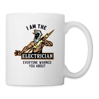 I am the Electrician Lineworker Wiremen - Mug - white - Right