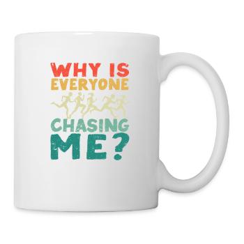 Pourquoi tout le monde est-il après moi? Drôle de croix - Mug blanc - blanc - Droite