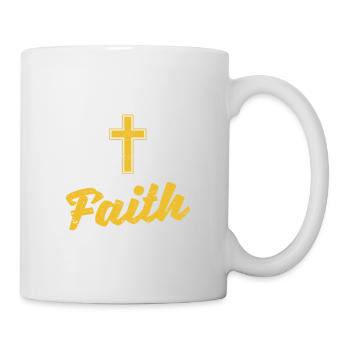 Running in Faith Funny Christian Workout Runner - Mug - white - Right