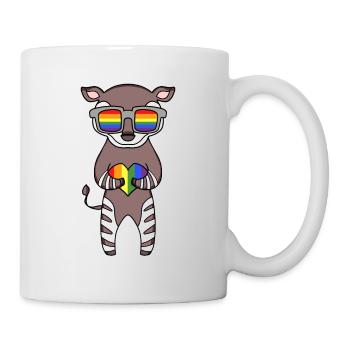 LGBT Animal Okapi Rainbow - Mug - white - Right