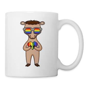 LGBT Animal Camel Rainbow - Mug - white - Right