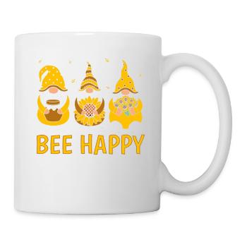 Bee Happy - Tasse - Weiß - Rechts