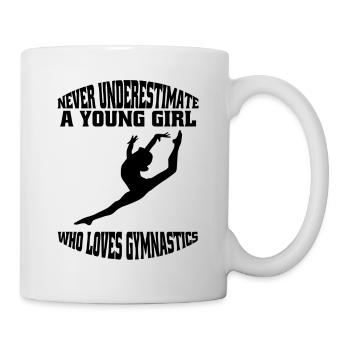 Gymnastique Sol Gymnastique Gymnaste Filles Gymnastique - Mug blanc - blanc - Droite