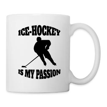 Eishockey Wintersport Eishockeyteam Geschenk - Tasse - Weiß - Rechts