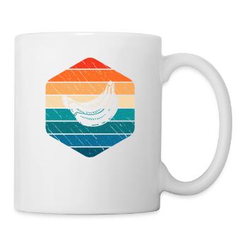 Banana Vegan Lover Retro Veggie Fruit Gift idea - Tasse - Weiß - Rechts