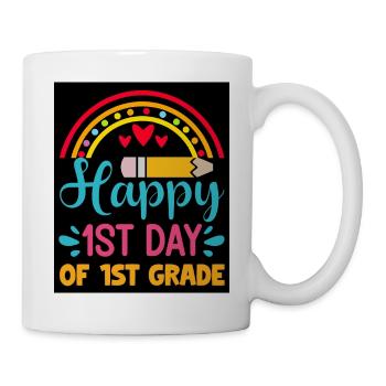 Bonne première journée Laissez-nous faire ce retour à l’école de bienvenue - Mug blanc - blanc - Droite