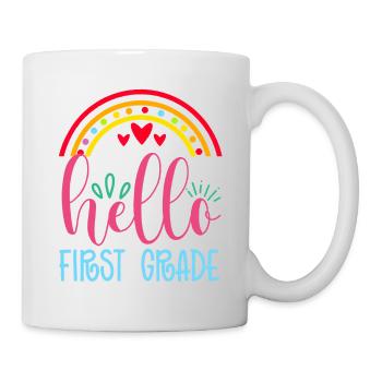Kinder Crew Funny Kindergarten Teacher 1st Day of - Mug - white - Right