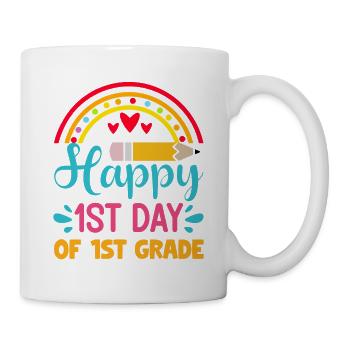 Happy Last Day Of 1st Grade Shirt Graduation Teach - Mug - white - Right