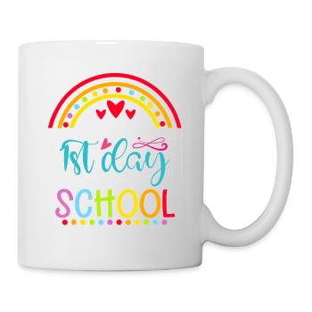 Kinder Crew Funny Kindergarten Teacher 1st Day of - Mug - white - Right