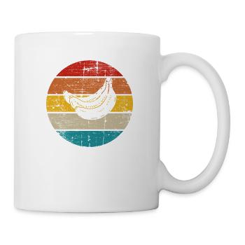 Banana Vegan Lover Retro Veggie Fruit Idée cadeau - Mug blanc - blanc - Droite