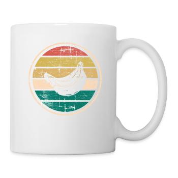 Banana Vegan Lover Retro Veggie Fruit Gift idea - Tasse - Weiß - Rechts