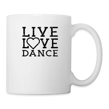 Live Love Dance I Love Dance - Musical Waltz Jazz - Mug - white - Right