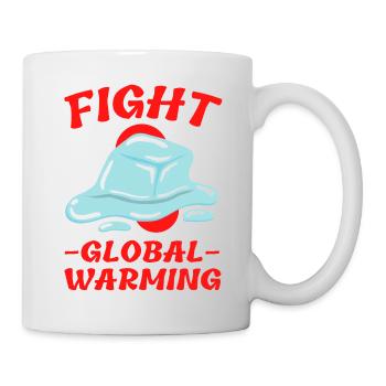 Fight Global Warming - Mug blanc - blanc - Droite