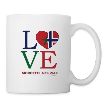 Perfect Flag love Morocco Norway Design - Mug - white - Right