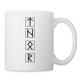 THOR Runensprache Schwarz - Tasse - Weiß - Rechts