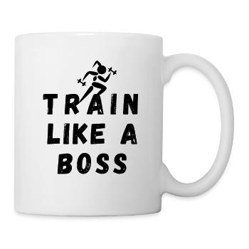 perfektes Design Zug wie ein Chef - Tasse - Weiß - Rechts