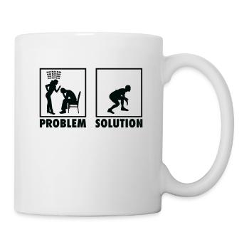 Wrestling Wrestlers Statement Problem Solution. - Mug - white - Right