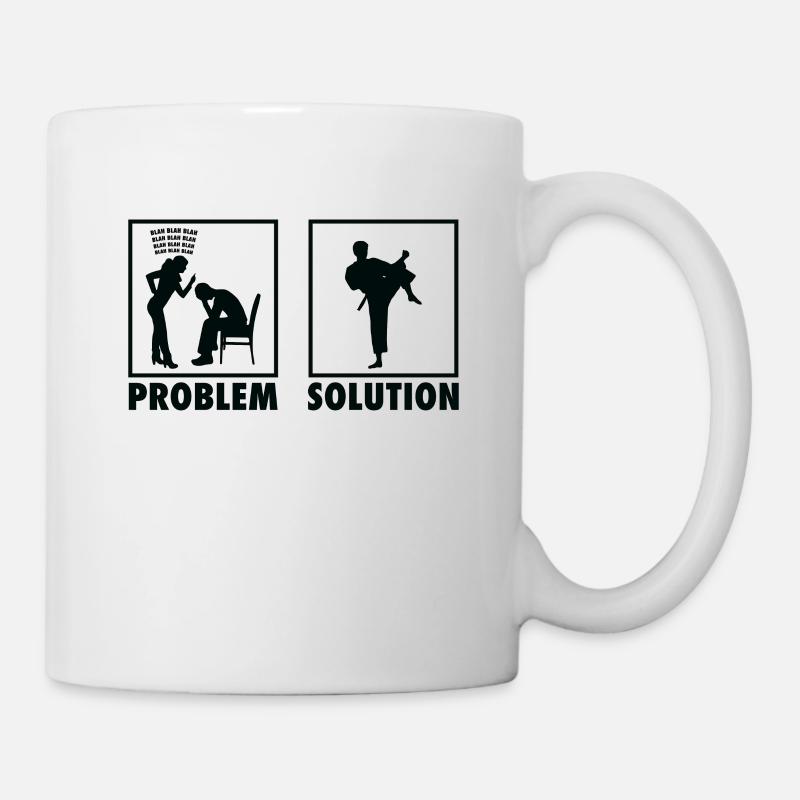 Karaté Pratiquants de Karaté Karatéka Déclaration - Mug blanc - blanc