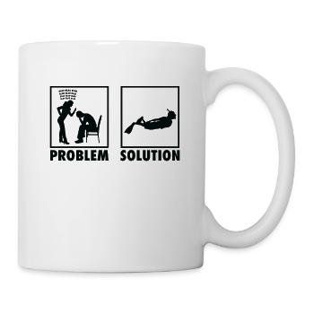 Snorkeling Snorkeler Statement Problem Solution. - Tasse - Weiß - Rechts