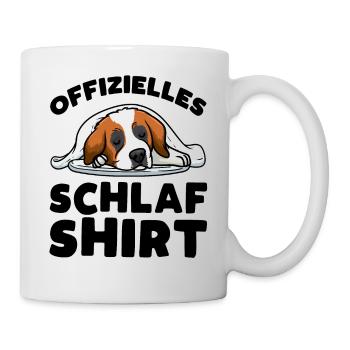 Official Sleeping Shirt St. Bernard - Mug - white - Right