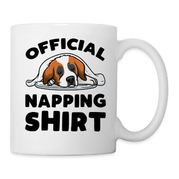 Official Sleeping Shirt St. Bernard - Mug - white - Right