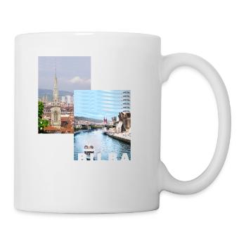 Bilbao Spanien Stadt Skyline Heimat Liebe Urlaub - Tasse - Weiß - Rechts