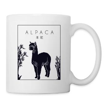 Alpaca Chinese Hanzi Llama Vicuna Guanaco Breeder - Mug - white - Right