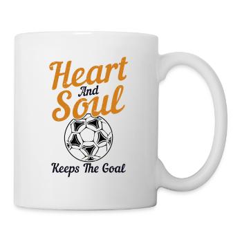 Heart And Soul Keeps The Goal Goal Keeper Futbol - Mug - white - Right