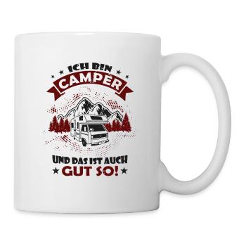 Ich bin Camper - Wohnmobil Womo - Tasse - Weiß - Rechts