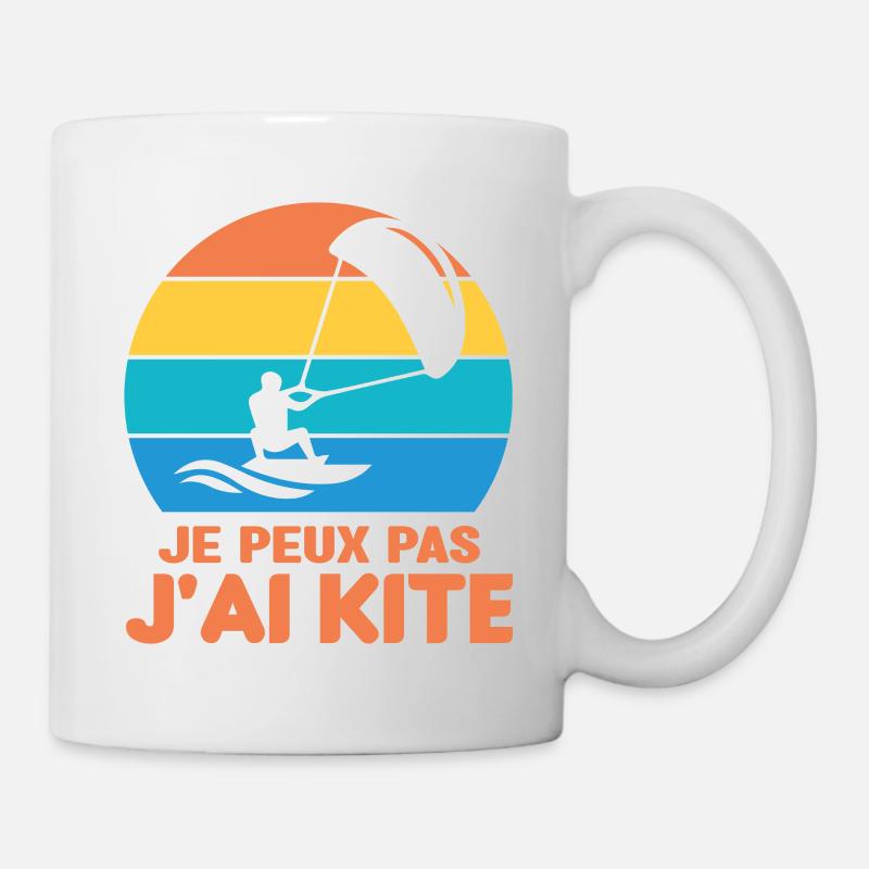 Je Peux Pas J'ai Kite Cadeau Humour - Mug blanc - blanc