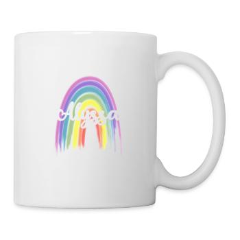 ALYSSA Rainbow Cursive - Mug blanc - blanc - Droite