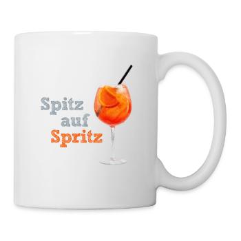 Mit Stil und Schelle in die Hitzewelle - Tasse - Weiß - Rechts
