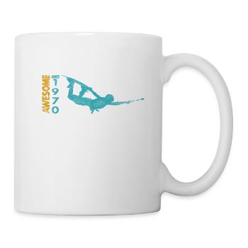 Awesome since 1970. Wakeboard Lifestyle - Mug - white - Right