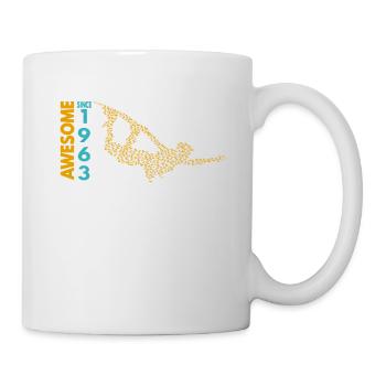 Awesome since 1963. Wakeboard Lifestyle - Mug - white - Right