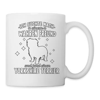 Lustig Yorkshire Terrier Hunde Hundeschule Yorkie - Tasse - Weiß - Rechts