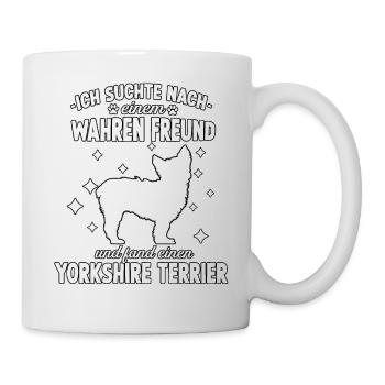 Hundetraining Yorkshire Terrier Hunde Fan Yorkie - Tasse - Weiß - Rechts