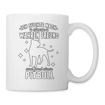 Lustig American Pitbull Terrier Hunde Hundeschule - Tasse - Weiß - Rechts