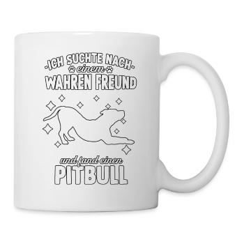 Hundetraining Pitbull Terrier Hunde Fan Pitbull - Tasse - Weiß - Rechts
