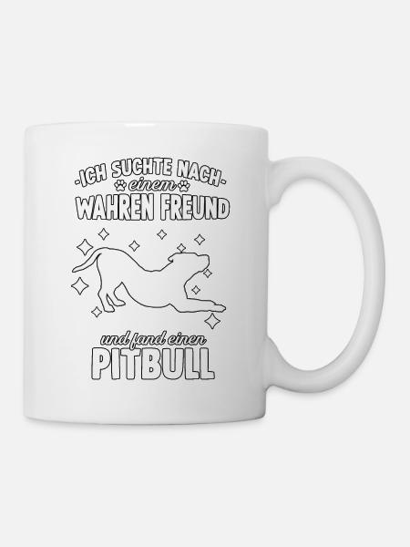 Hundetraining Pitbull Terrier Hunde Fan Pitbull - Tasse - Weiß