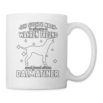 Dalmatiner Hundeschule Dalmatiner Gassi Hunde - Tasse - Weiß - Rechts