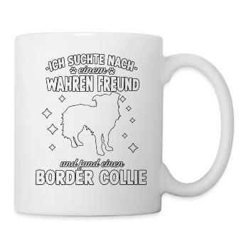 Lustiges Border Collie Hunde Hundeschule Collie - Tasse - Weiß - Rechts