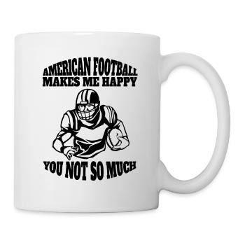 American Football Footballfan Footballtrainer - Tasse - Weiß - Rechts