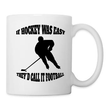 Eishockey Geschenk Wintersport Eishockeyteam - Tasse - Weiß - Rechts