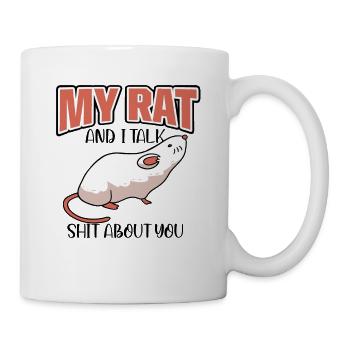 Rat Rodent Rat Lovers Mouse Pet - Tasse - Weiß - Rechts