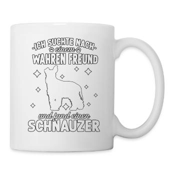 Lustig Schnauzer Hunde Hundeschule Riesenschnauzer - Tasse - Weiß - Rechts