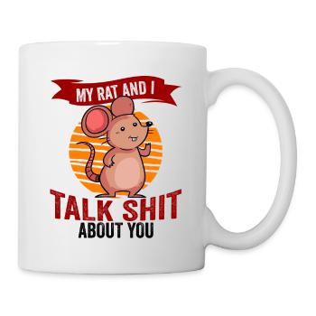 Rat Rodent Rat Lovers Mouse Pet - Tasse - Weiß - Rechts
