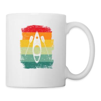 Retro Kayak Canoe Lovers Funny Kayaking - Mug - white - Right