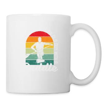 Never underestimate an old man with a - Mug - white - Right